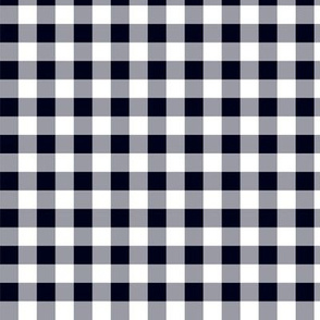 Black Gingham Plaid Check Pattern Straight-01