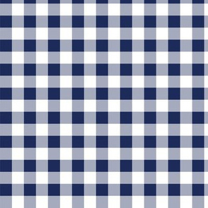 Navy Gingham Plaid Check Pattern Straight-01