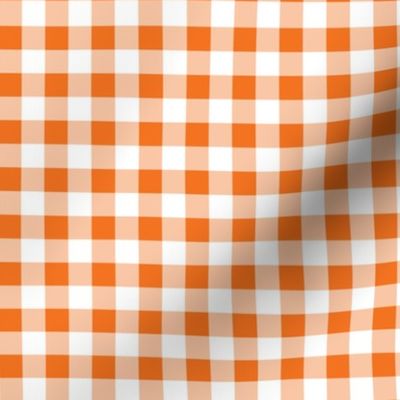 Orange Gingham Plaid Check Pattern Straight-01