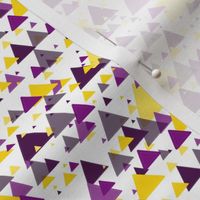 purple and yellow triangles
