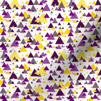 purple and yellow triangles