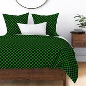 Small and big checkered green