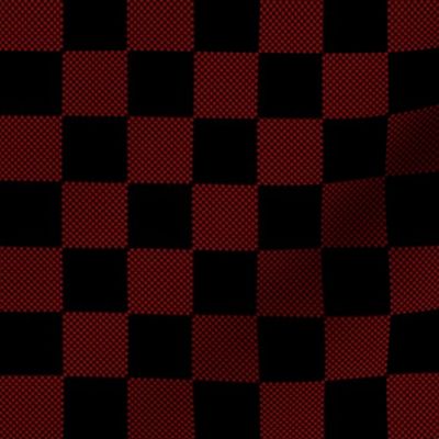 Small and big checkered red