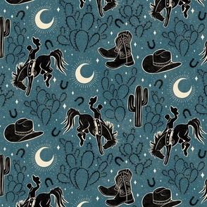 Cowboys and Cacti - large - midnight 