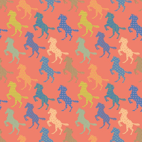 Horses coral - medium