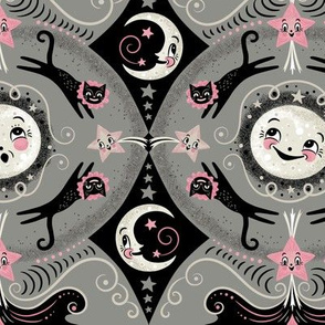Luna Merry Go Round Pink and Gray