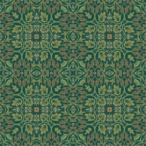 William Morris Tribute Green Smaller Scale