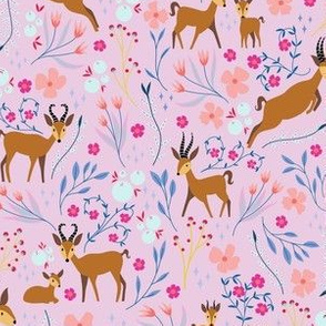 Floral Antelope | Pink