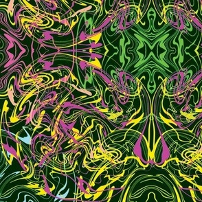 Electric Psychedelic Colorful Lines