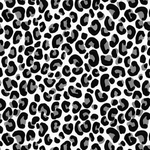 Leopard Spots - Snow Gray