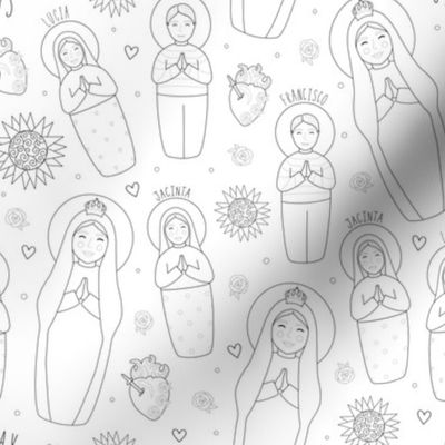 Catholic Our Lady of Fatima // Color the Saints Collection