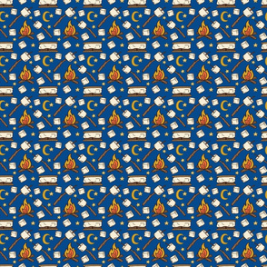 Smores - royal blue - 3x3 scale