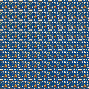Smores - royal blue - 2x2 scale