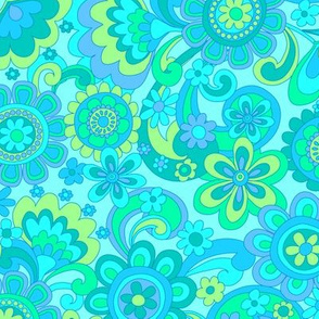 142 Groovy Swirls and Flowers Turquoise-01