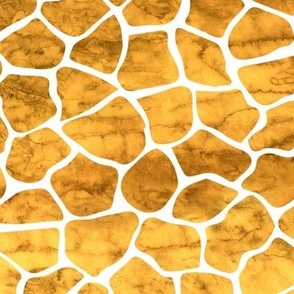 Animal Pattern Watercolor Gold Yellow