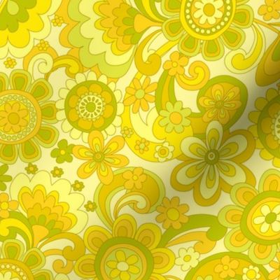 142 Groovy Swirls Yellow