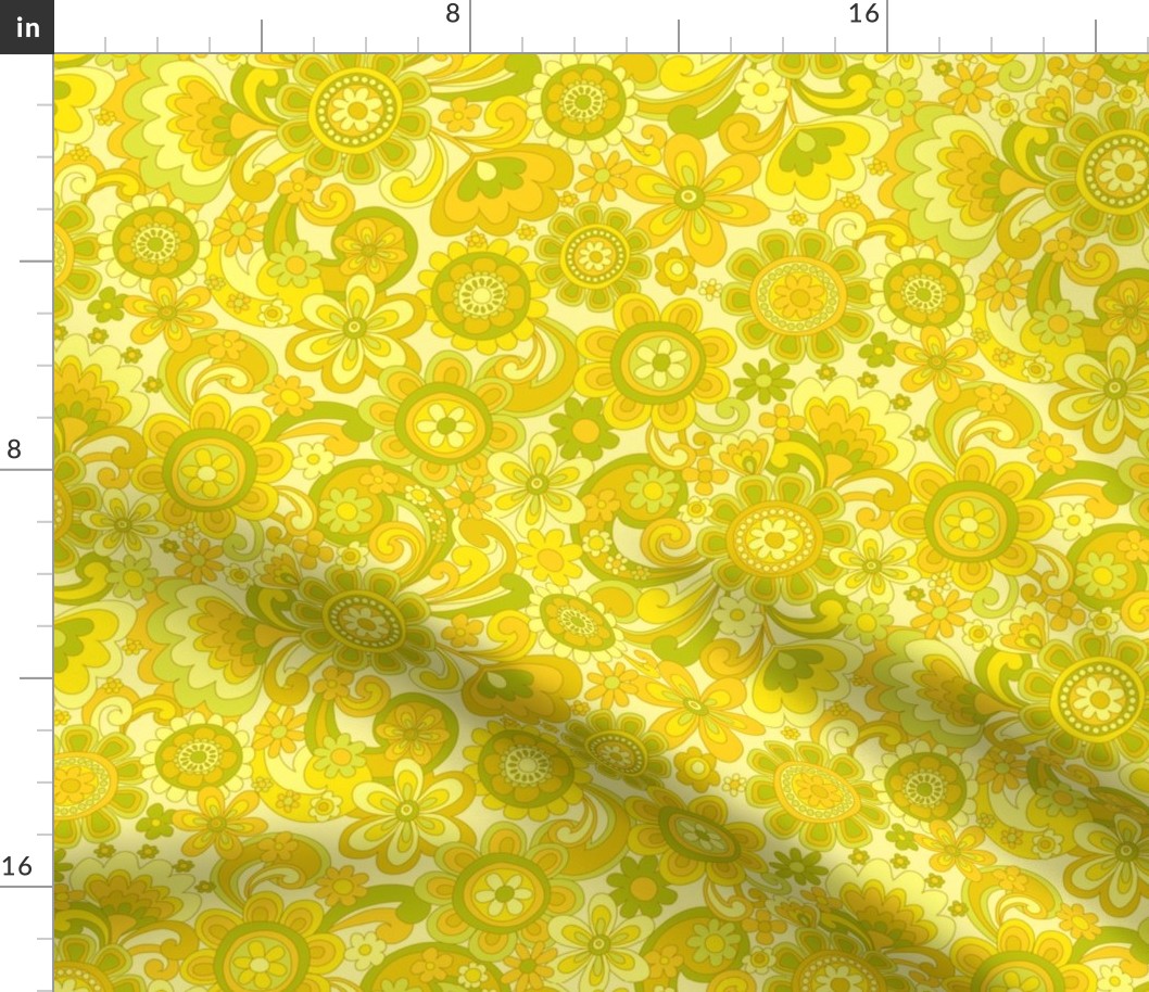 142 Groovy Swirls Yellow