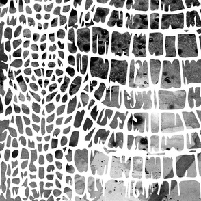 Snake Skin Pattern Animal Skin Pattern Black White Grey