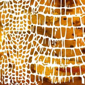 Snake Skin Pattern Animal Skin Pattern Gold Yellow
