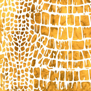 Snake Skin Pattern Animal Skin Pattern Yellow Gold