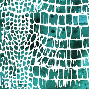 Snake Skin Pattern Animal Skin Pattern Green Emerald