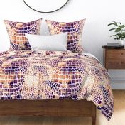 Snake Skin Pattern Animal Skin Pattern Rust Orange Navy Blue