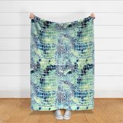 Snake Skin Pattern Animal Skin Pattern Blue Green Summer