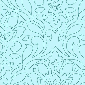 blue damask