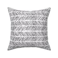 Chevron Lines - Black on White