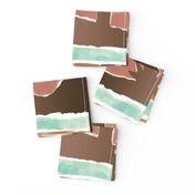 Jumbo-Nostalgic Southwest Desert Vista-sepia mint