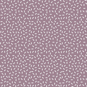 Lilac Fabric with White Abstract Design