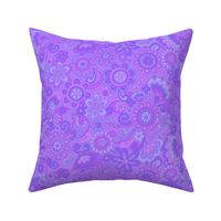 142 Groovy Swirls and Flowers Lilac