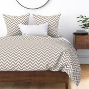 chevron canvas beige white