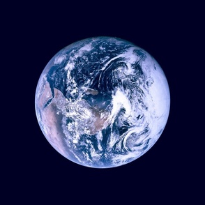 The Blue marble earth from space tea towel or wallhanging