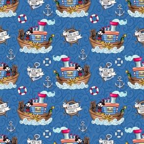 Bigger Steamboat Willie Nautical Nursery 