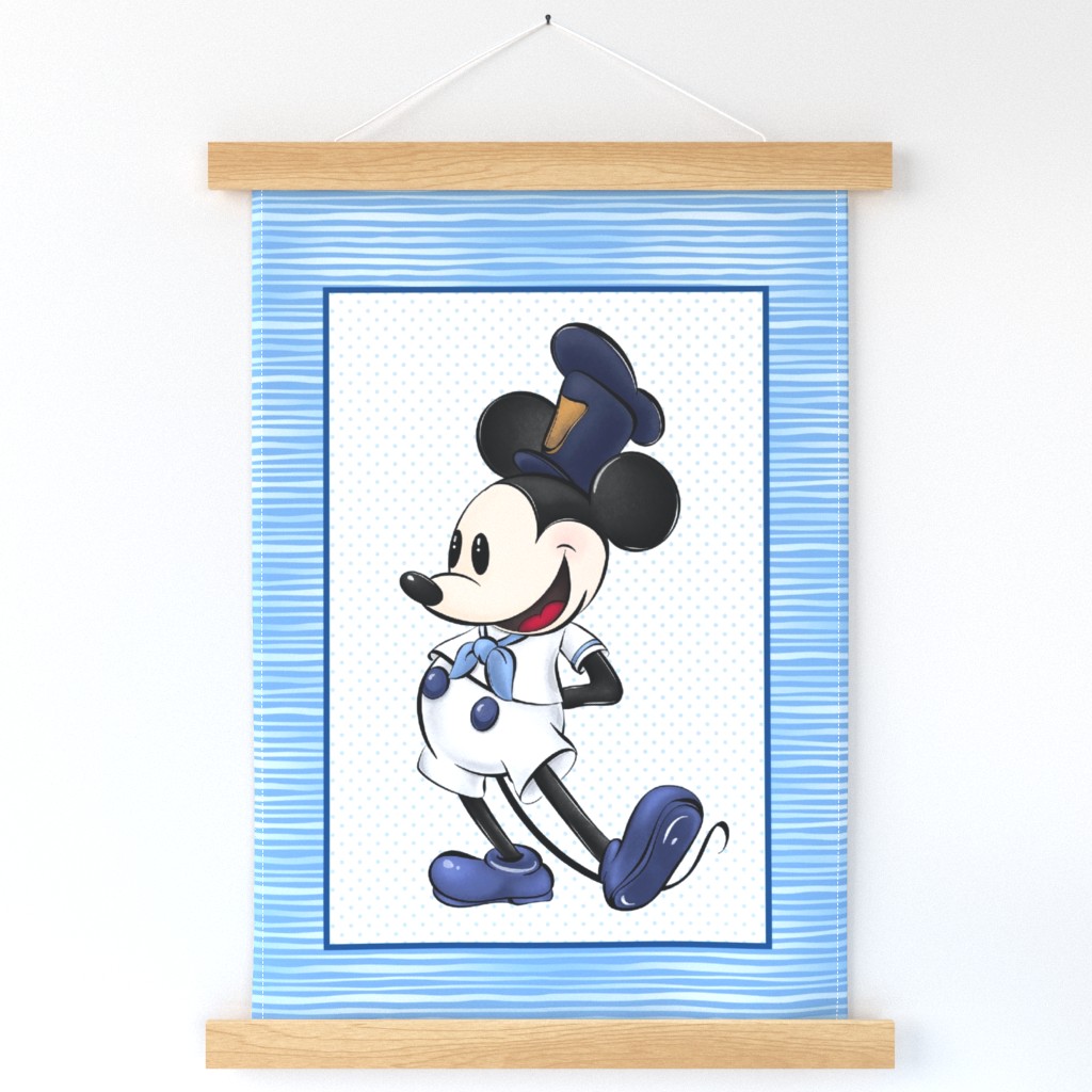 Steamboat Willie Nursery Wall Hanging
