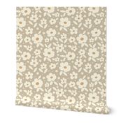 ( small ) Daisy love -flowers -  neutral  