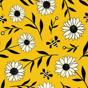 Sunflowers & Bees