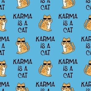Small Karma is a Cat Blue  