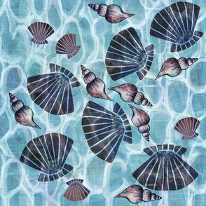Underwater  seashells garden - Large scale