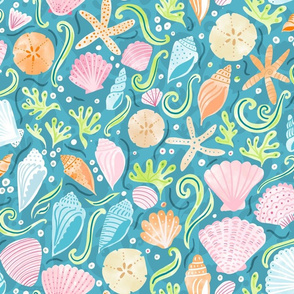 9 Wallpaper - beachy, tropical, shells ideas | thibaut, wallpaper, thibaut  wallpaper