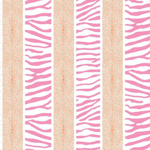 Lt Orange and Pink1 LAND AND SEA STRIPE