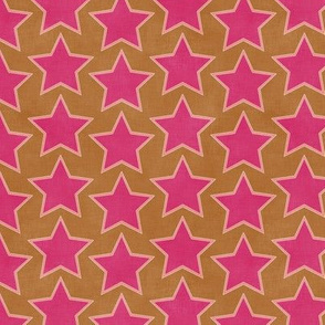 Groovy Raspberry Stars (bronze) 6"