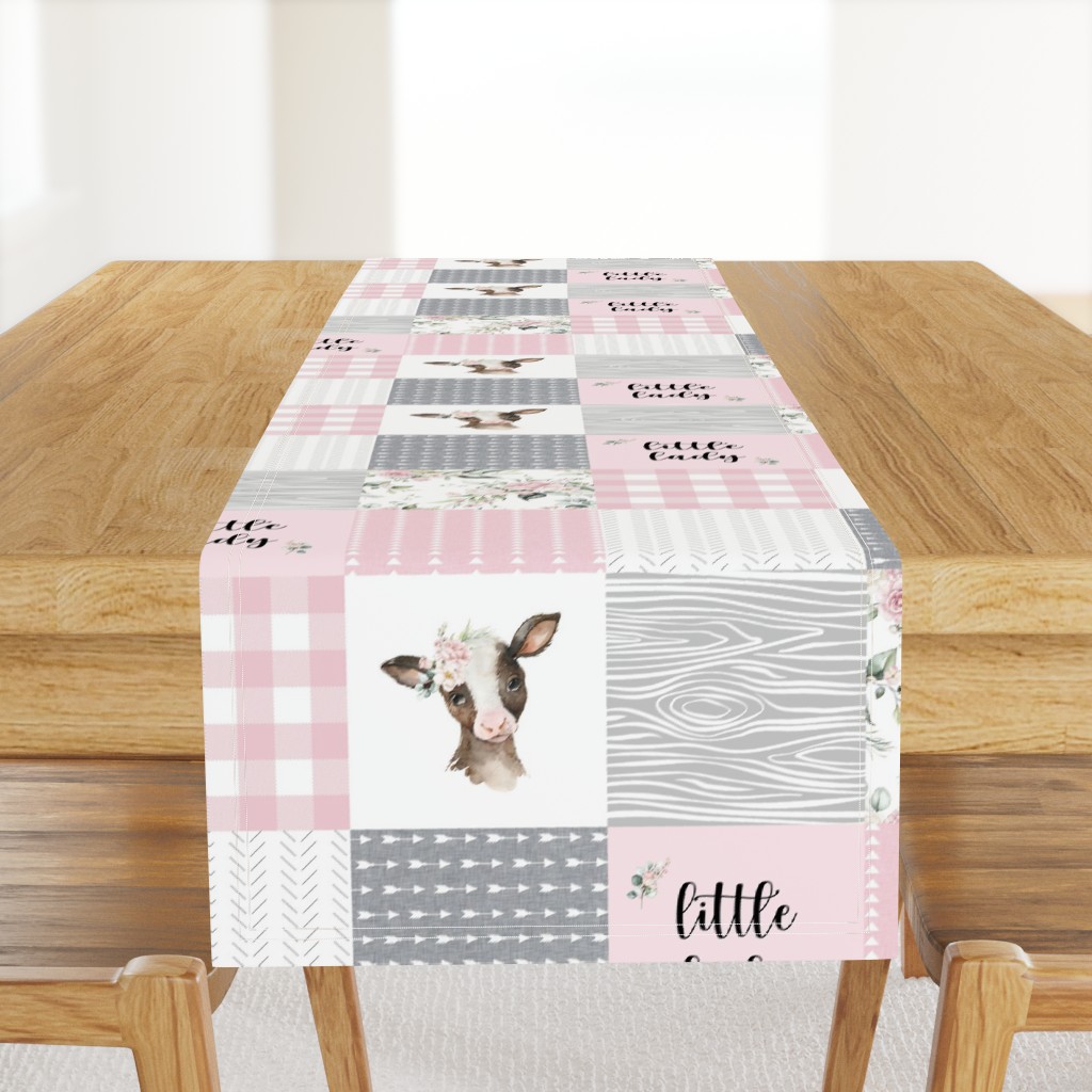 pink calf patchwork - little lady