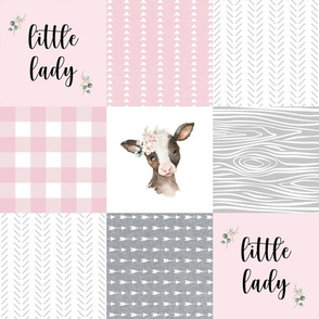 pink calf patchwork - little lady