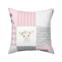 pink lamb patchwork - farm quilt