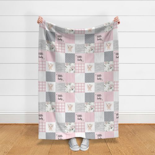 pink pig patchwork - little lady