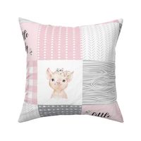 pink pig patchwork - little lady