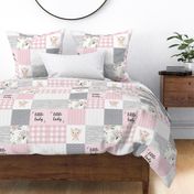 pink pig patchwork - little lady