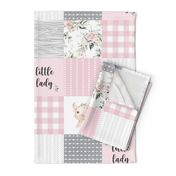 pink pig patchwork - little lady